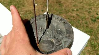 How To Use A Sundial (sun clock)