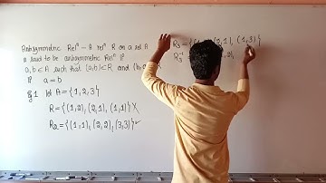 Antisymmetric Relation | Best Lectures in Maths