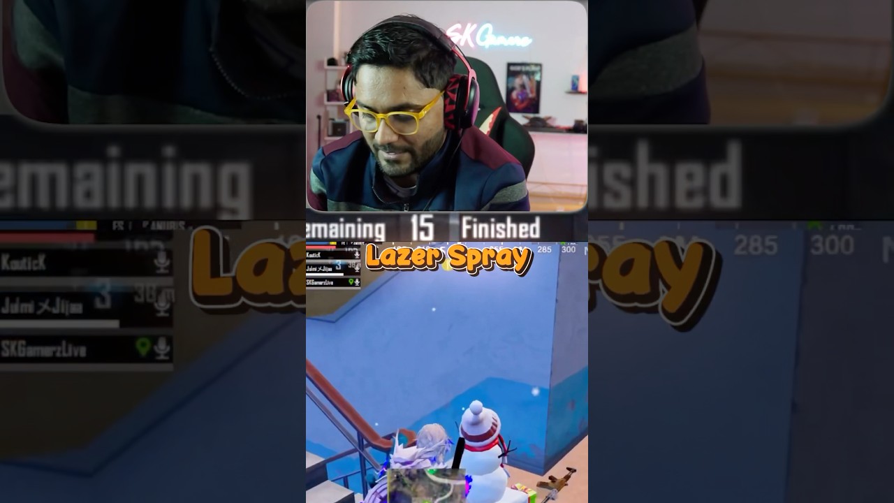 Lazer Spray 💀💀💀 #bgmi #skgamerz #shortsfeed #shorts @SKGamerz18​