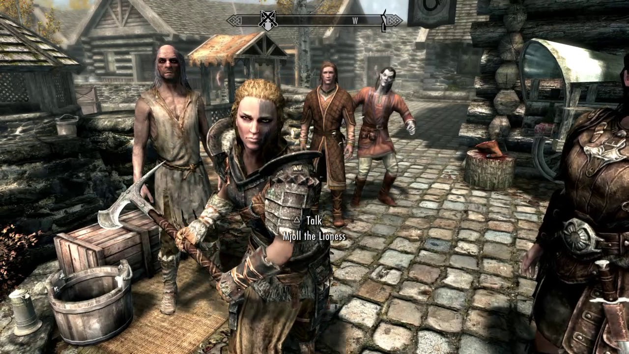 Skyrim : People In Riften Fighting Over A Ring - YouTube