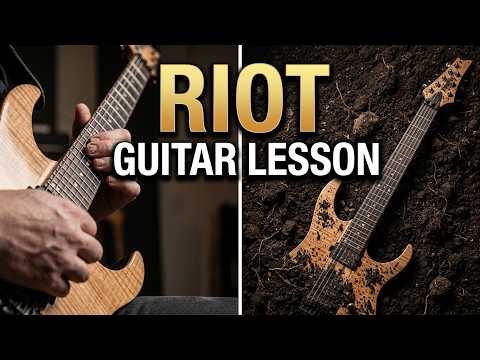 RIOT - Buried Alive - Guitar Lesson