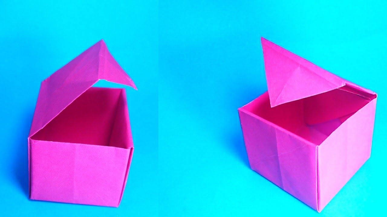 DIY | Paper origami gift box | Origami gift box | paper box 5 minutes ...