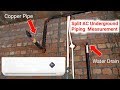 Split AC Under Ground Pipe Measurement Indoor To Outdoor in Urdu/Hindi