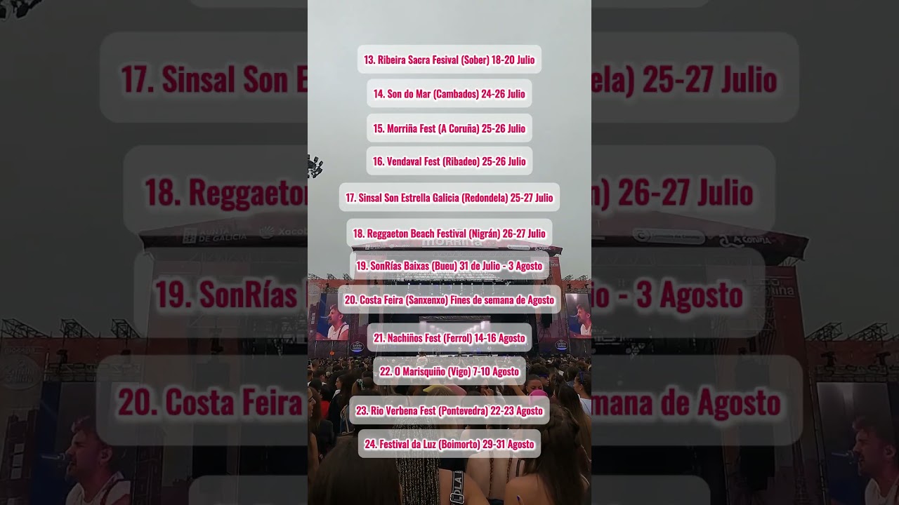 34 Festivales en Galicia que NO te puedes perder este verano (o te vas a arrepentir)