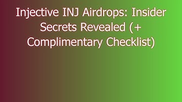 Claim Free Injective INJ Airdrop  | Learn How to Swap or Sell Injective INJ Airdrop