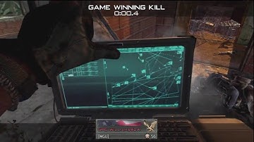 Modern Warfare 2: Predator Missile Laptop Knife Game Winning Kill! :D