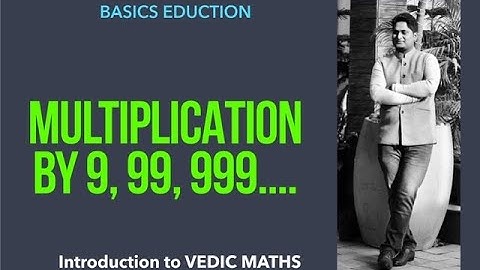 VEDIC MATHS - 6 Multiplication by 9 by NITIN GARG