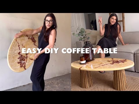 EASY DIY Coffee Table made out of Plant Stands