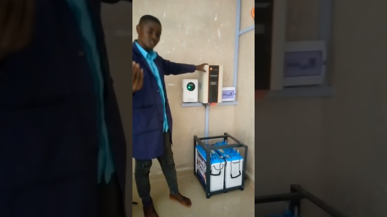 Установка инвертора Felicity мощностью 3,5 кВА с 4 солнечными панелями мощностью 4300 Вт #тренд #...