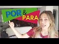 las diferencias entre por y para  | Gramática en español con María