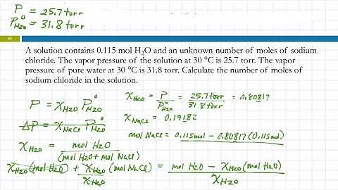 13.7 Colligative Properties of Strong Electrolyte Solutions