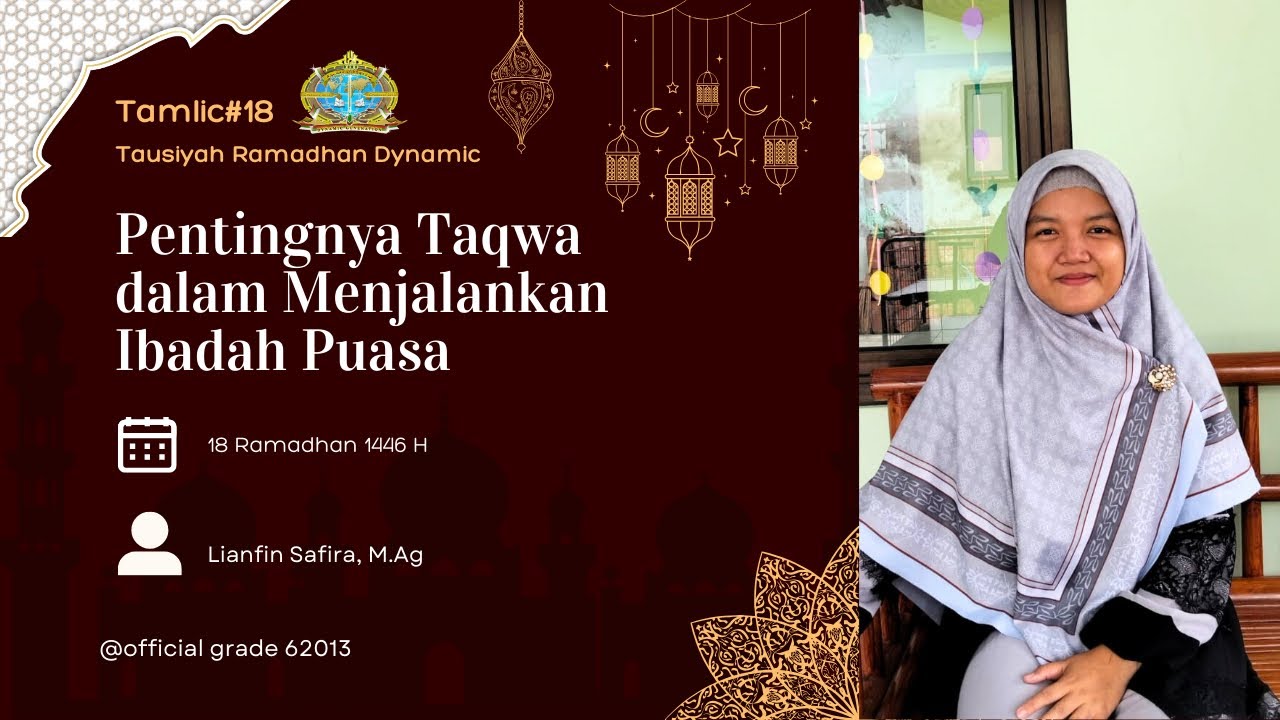 Tamlic (Tausiyah Ramadhan Dynamic) oleh Lianfin Safira, M.Ag. - YouTube