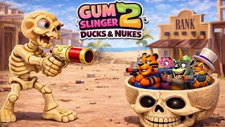 Skully vs Squad 😱 Crazy Fight | Gumslinger 2 Ducks and Nukes Gameplay 