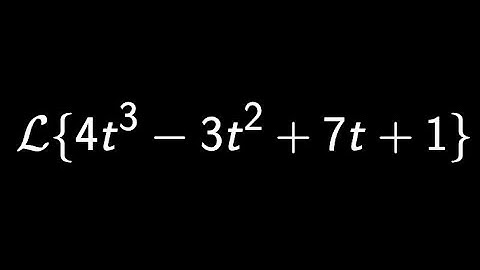 Example: Find the Laplace transform of the given function | Polynomial
