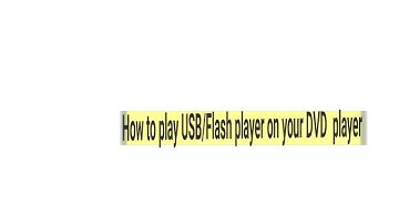 How to USB/Flash player on you DVD player and on your car