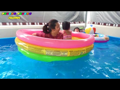 Video Thử làm thuyền phao từ bể bơi phao mini. Sáng tạo của... - youtube