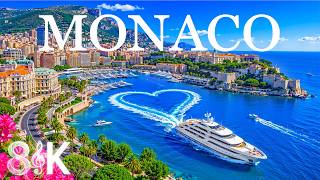 MONACO 8K UHD 🇲🇨 | Billionaire Lifestyle, Superyachts & Stunning French Riviera Views ✨