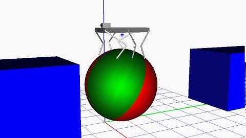 Insecticidal-Like Robot - Moving on a Ball: Universal Mechanism Demo