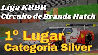 1º Lugar na Silver em Brands Hatch na Liga KRBR - Assetto Corsa Competizione.