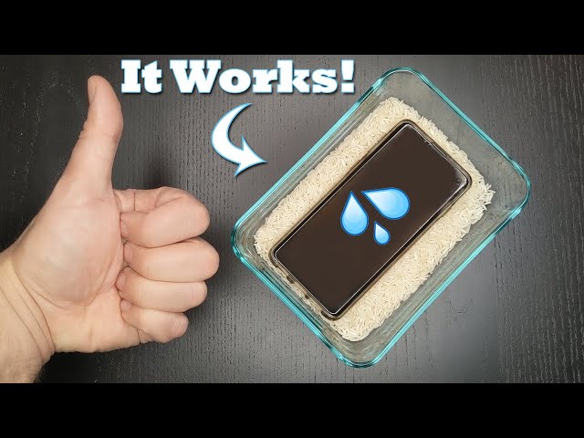 How to Save Your Water Damaged Cell Phone with Rice class=