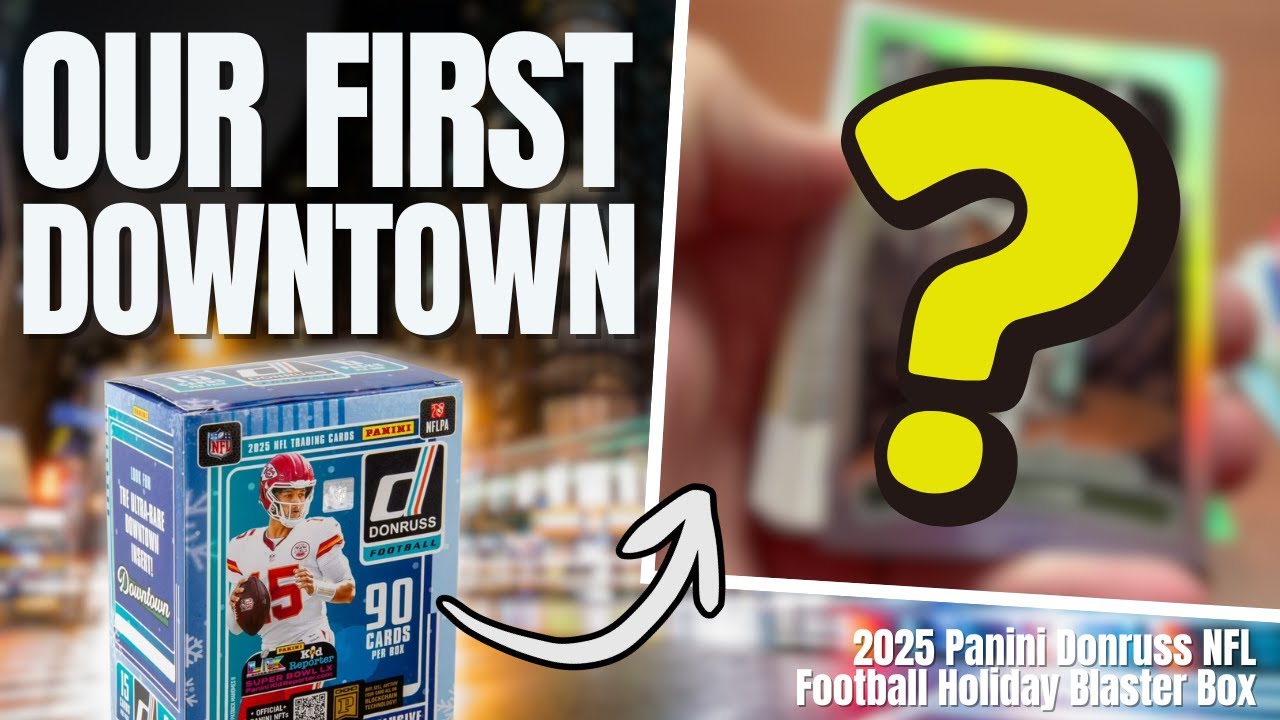 МЫ ПЕРВЫЕ В ЦЕНТРЕ ГОРОДА!!! Обзор праздничной футбольной коробки Panini Donruss NFL 2025 🎄🔥
