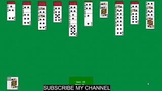 How to play spider solitaire| Complete card game show in windows| Youtube games 2020 screenshot 1