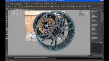 Modeling tutorial in Maya - a polygon rim - Part 06: duplicate and merge