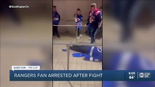 Rangers fan arrested after punching and knocking out Lightning fan after New York's Game 5 loss screenshot 5