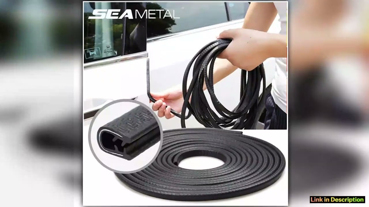 2510m Car Door Seal Edge Protector Auto Sealing Tape Strips Guard Trim Automobile Door Trunk