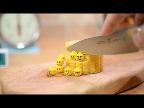 Lego popcorn for Halloween -Miniature Stopmotion cooking animation,ASMR,healing-