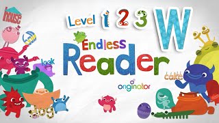 Endless Reader Letter W - Sight Words:  WANT, WAS, WE, WERE, WHAT, WHEN, WHO, ... | Originator Games