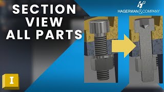 How to Section View Content Center Items in Autodesk Inventor