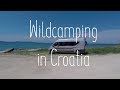 Amazing FREE camping spots in Croatian coast and also our van got hit by a brick wall :(