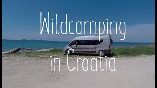 Amazing FREE camping spots in Croatian coast and also our van got hit by a brick wall :(