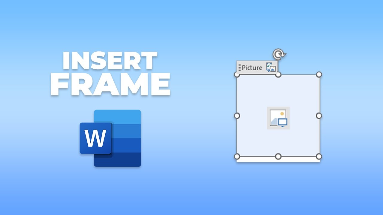 How to insert frame in word - YouTube