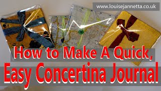 How to Make a Quick and Easy Concertina Journal/Sketchbook