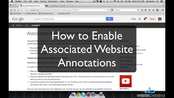 How to Enable the Associated Website Annotations Feature for Your YouTube Channel - WebDesy.com