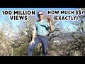 How much did I make from 100 MILLION VIEWS on YouTube?