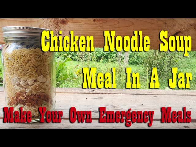 How to Make Chicken Noodle Soup Mix in a Jar