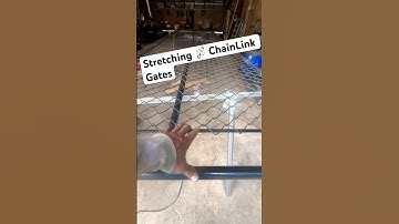How To Stretch A Chain ⛓️‍💥 Link On a Gate #gate #chainlink #fence