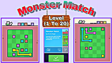 🔴Fancade🔴 || Monster Match level 1,2,3,4,5,6.......17,18,19 & 20  ||completed||Arpit Guru