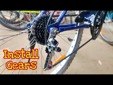 How to Install Gears in normal cycle || साइकिल में गियर कैसे लगाएं