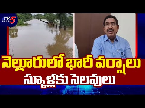 Heavy Rains in Nellore District, Holidays Declared For Schools And Colleges || TV5 News - TV5NEWS