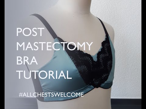 Post mastectomy bra tutorial - How to hack a one cupped bra