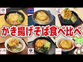 【立ち食い】かき揚げそばを食べ比べ！500円ちょっとで満腹！【ずんだもん解説】