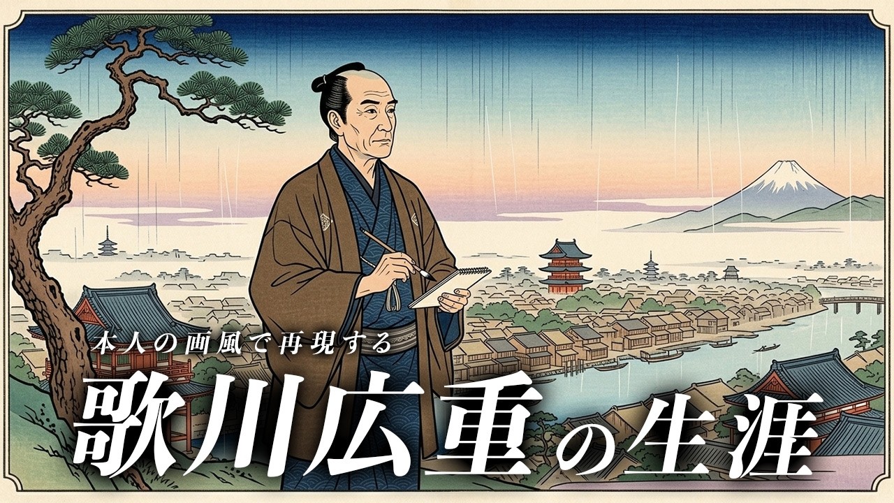 【本人の画風で再現】歌川広重の衝撃 | ゴッホが取り憑かれ、モネが部屋中に飾った ─ 日本人絵師の正体