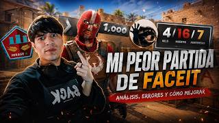 ANALICÉ MI PEOR PARTIDA DE FACEIT (4/16/7) #cs2 #major #faceit #9z