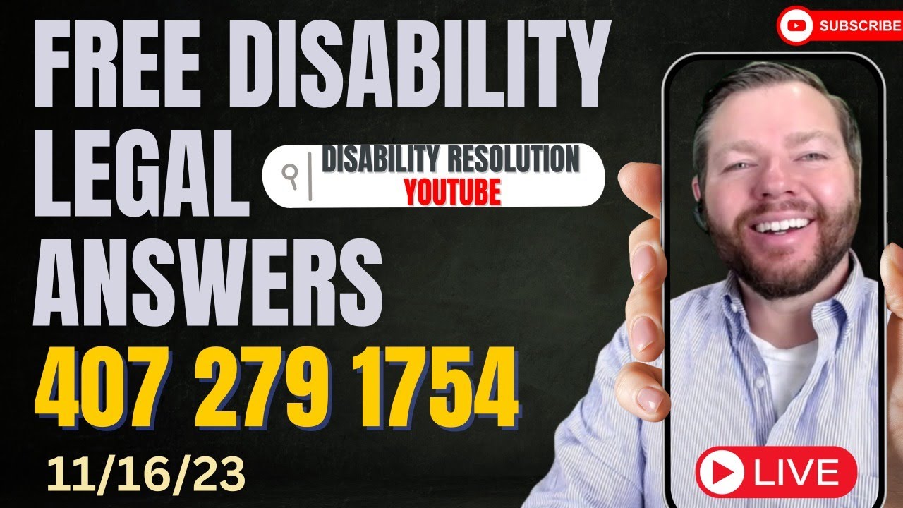 Disability Attorney Answers Questions For Free Live