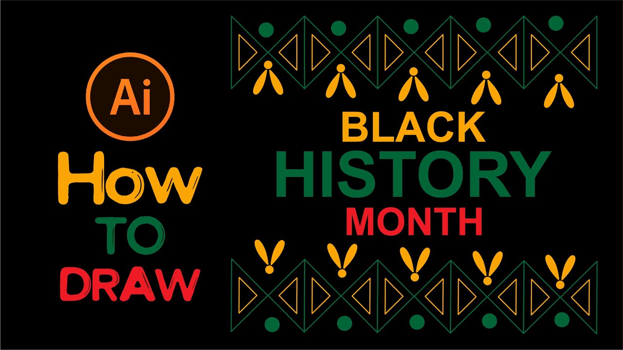 HOW MAKE CREATE BLACK HISTORY DESIGN IN ADOBE illustrator| Designbyik