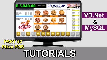 PART 52: Pizza Point of Sale (POS) | Vb.Net Tutorials